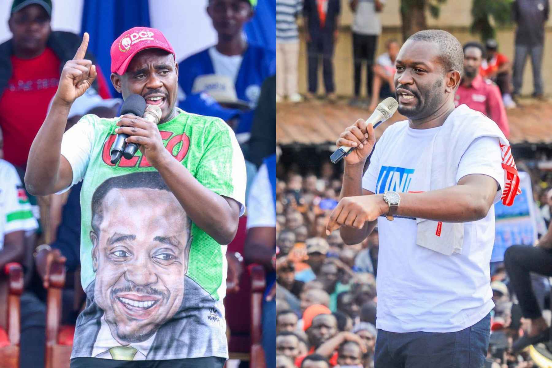 Photocollage of Cleophas Malala and Edwin Sifuna.